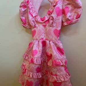 Sugar Thrillz Babydoll Dress, XS, "So Much Love" Hearts dress